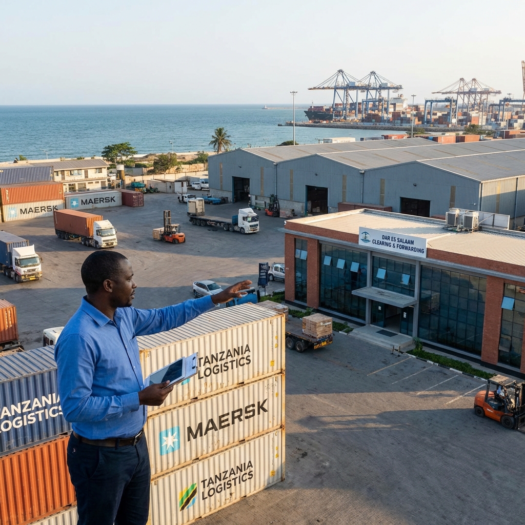 Logistics Dashboard in Clean Office