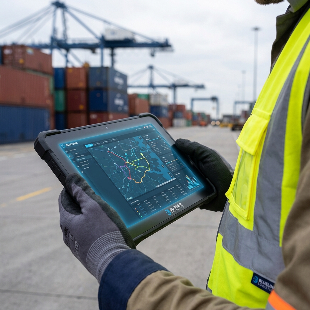 Live Shipment Tracking on Tablet