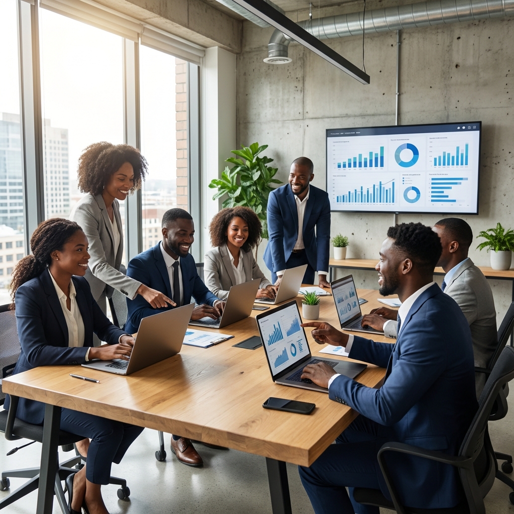 Team working together